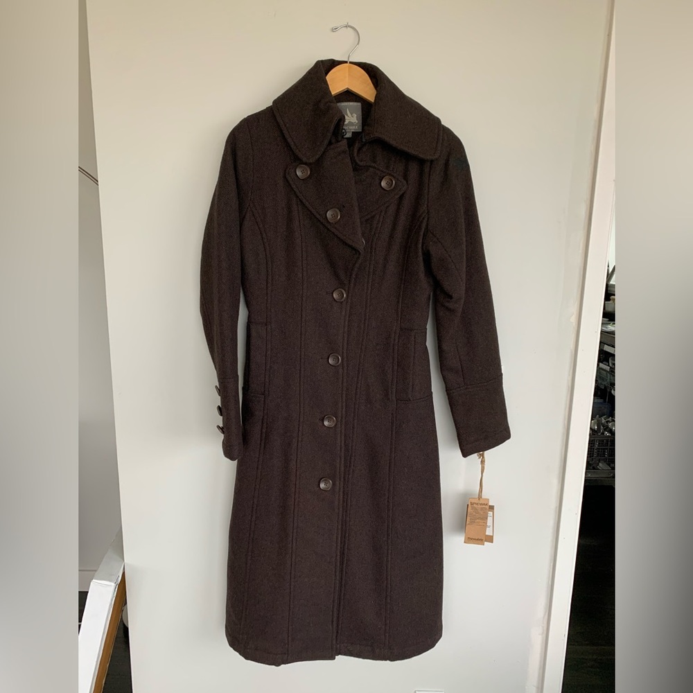 Spiewak Women’s New Wool Tailored Insulated Coat- Marled Brown- Size Small
